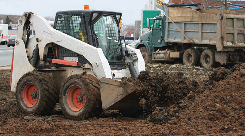 bobcat skid steer dirt moving work